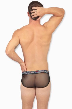 ENHANCE DOUBLE TAKE Brief Black Mesh