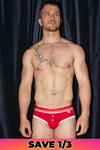 CHELSEA Button Brief Red