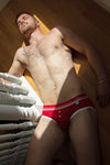 CHELSEA Button Brief Red