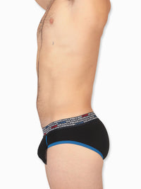 ENHANCE DOUBLE TAKE Brief Black Blue