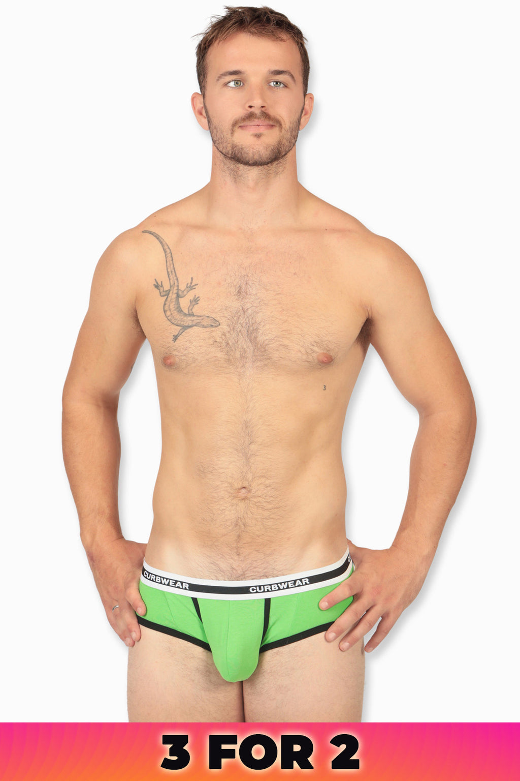 ENHANCE POP Brief Lime Green