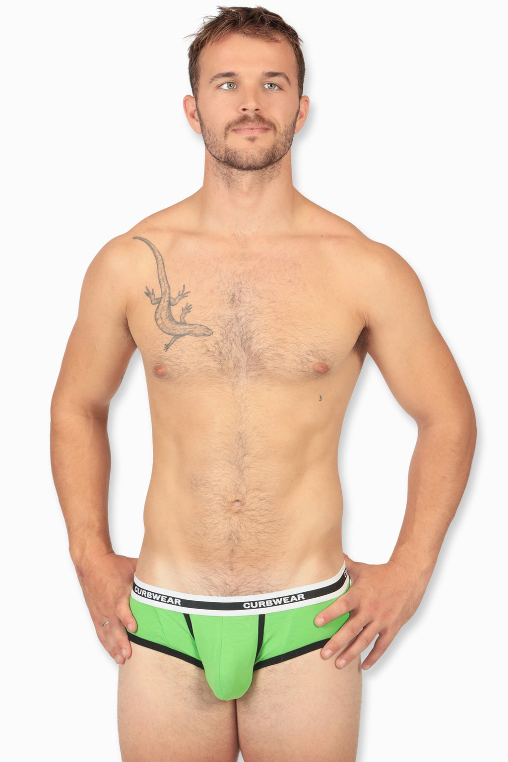 ENHANCE POP Brief Lime Green