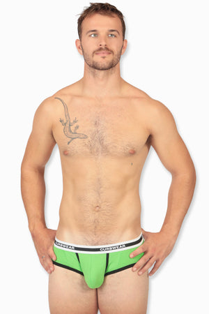 ENHANCE POP Brief Lime Green