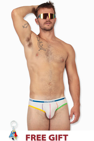 PRIDE EVERYDAY Brief White Multi